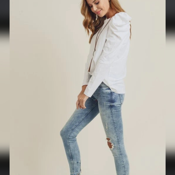 Doe & Rae Puffed Sleeve Top - Picture 9 of 10